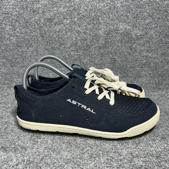 Astral Shoes - Astral Loyak Shoes Womens 8 Navy Blue Low Lace Up Casual Sneakers